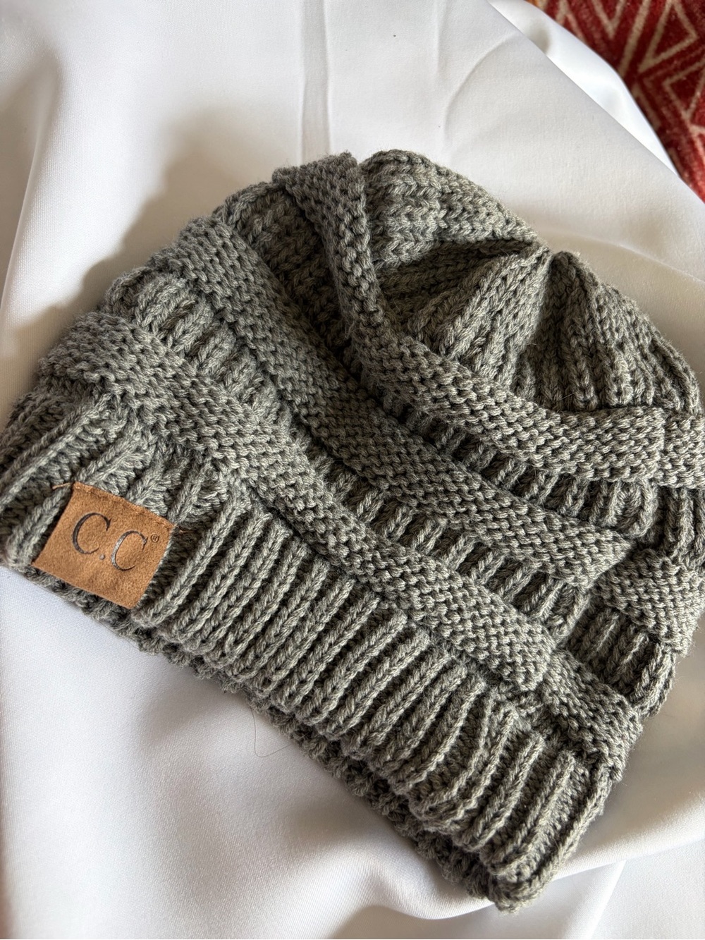 C.C Knit Beanie - Grey